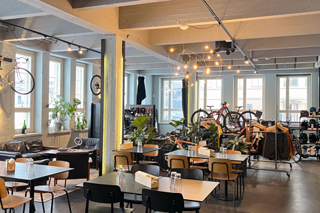 Cykelcafe i Helsingfors